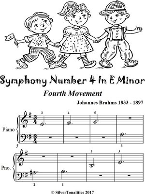 cover image of Symphony Number 4 In E Minor 4th Mvt Beginner Piano Sheet Music